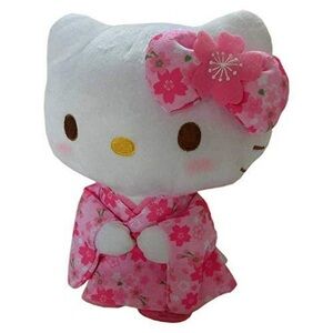 Sanrio Hello Kitty Sakura Kimono S Pink Plush 084361-15 JAPAN OFFICIAL